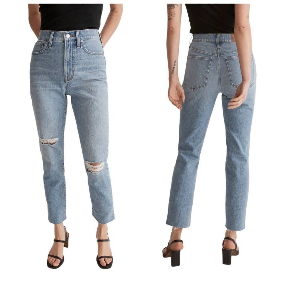 Madewell The Perfect Vintage Jean Denim High Rise Tapered Leg Size 25
